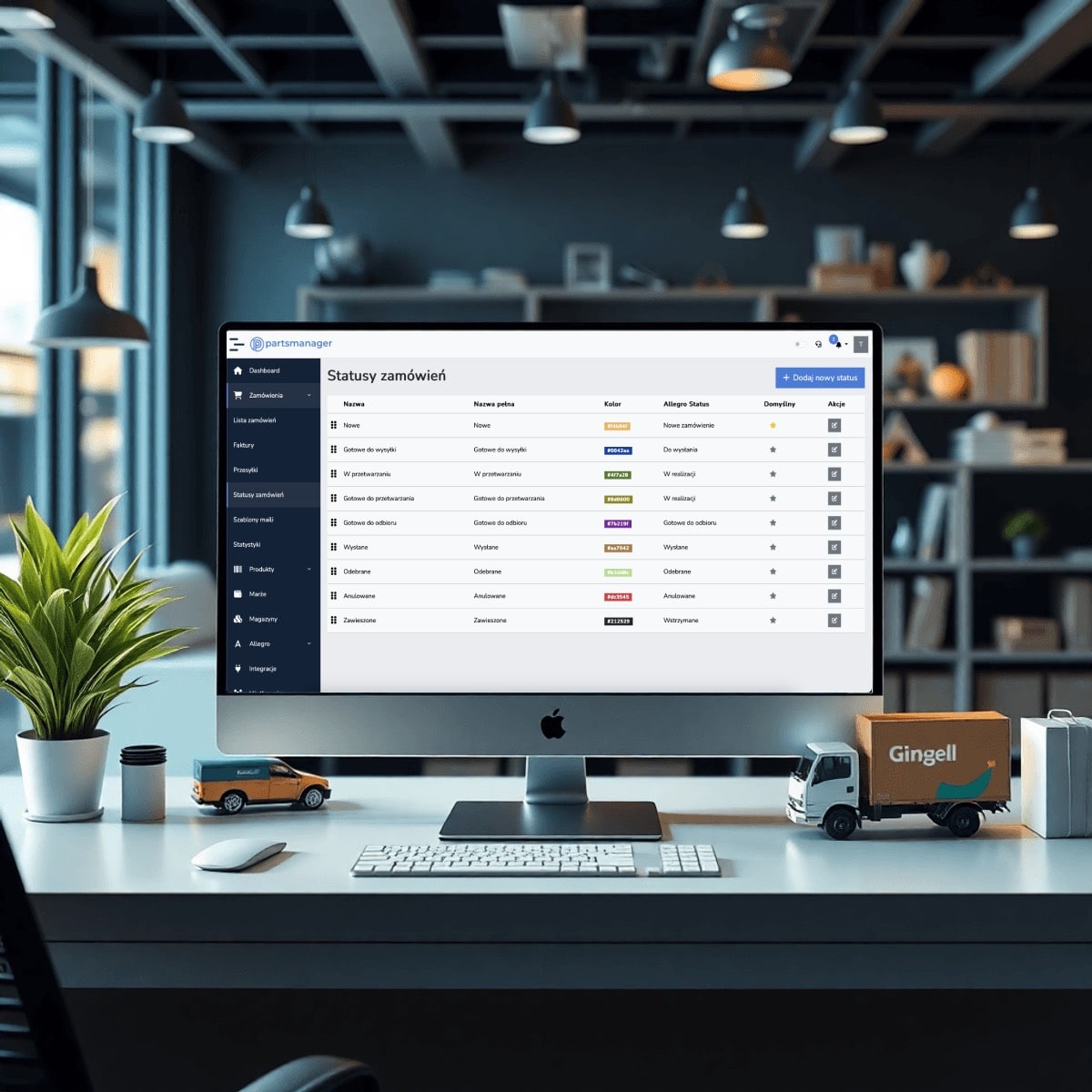 Tworzenie własnych statusów zamówień i ich synchronizacja z marketplace w PartsManager